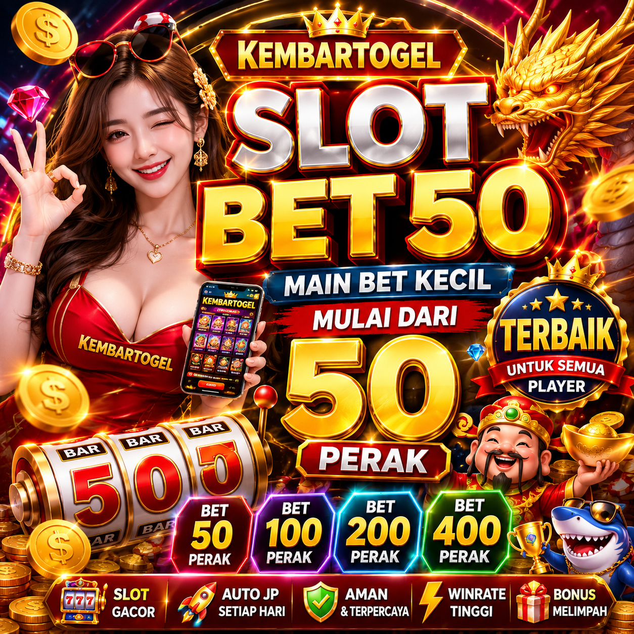 Kembartogel : Situs Viral Slot Bet Kecil 50, 100, 200, 400 Gacor Auto Jp Hari Ini by Dda